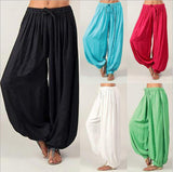 Huidianyin Ladies' Knickers Loose Casual Rayon Wide Tube Pants Harlan Pants Yoga Dance Pants