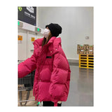 Cotton Jacket Female Oversize2024 Winter New Cotton-Padded Coat Korean Version Loose And Thick Cotton-Padded Jacket Bread Clothes