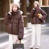 Goods Short Cotton-Padded Clothes Female 2024 New Winter Thickened Hood High-End Foreign Style Advanced Sense Super Good-Looking Coat