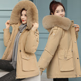 To Overcome The Female Short Korean Version Of Fashion Loose Tooling Down Cotton Clothes Winter Waist Large Size Thick Small Padded Clothes