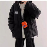 Cotton-Padded Jacket Female 2024 New Winter Korean Department Add Thick Cotton-Padded Jacket Small Oversize Cotton-Padded Coat Tide