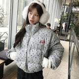 Jacket For Women 2024 New Winter Coat Add Thick Cotton-Padded Jacket Small Retro Short Bread Clothes