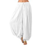 Huidianyin Ladies' Knickers Loose Casual Rayon Wide Tube Pants Harlan Pants Yoga Dance Pants