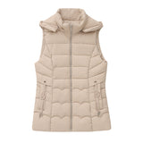 2024 Autumn Winter Down Cotton Vest Short Korean Version Slim Slim Vest Vest Outside The Vest