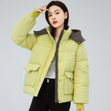 2024 New Korean Version Loose And Thick Warm Cotton-Padded Coat Cotton-Padded Coat