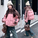 New Down Cotton Clothes Women's Winter Short Loose And Thick Padded Clothes Fashion Bread Clothing Fashion Casual Coat