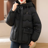 Red Cotton-Padded Clothes Female Winter 2024 New Short Loose This Year Hot Style Fashion Foreign Style Of The New Year