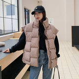 New Oversize Cotton Clothing Women Winter Korean Loose Small Vest Cotton-Padded Jacket Coat Bread Clothing