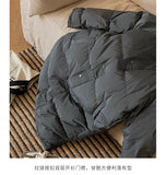 Down Cotton Clothes Female New Korean Version Loose Over The Knee Thick Warm Cotton-Padded Clothes Cotton-Padded Jacket Winter Coat Bread Clothes