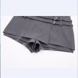 Huidianyin New Spring Style Buckle Decoration Solid Color Fashion Dress Pants 25553140