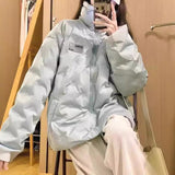 Cotton-Padded Jacket Female 2024 New Winter Korean Department Add Thick Cotton-Padded Jacket Small Oversize Cotton-Padded Coat Tide