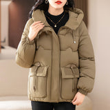 Red Cotton-Padded Clothes Female Winter 2024 New Short Loose This Year Hot Style Fashion Foreign Style Of The New Year