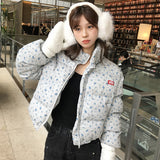 Jacket For Women 2024 New Winter Coat Add Thick Cotton-Padded Jacket Small Retro Short Bread Clothes