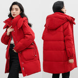 Sense Super Good-Looking Down Cotton Clothes Women 2024 New Winter Long Plus Thick Cotton-Padded Coat Super Thick Coat