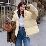 Down Cotton-Padded Jacket Female Winter 2024 New Style Small Loose Thick Bread Clothes Cotton-Padded Jacket Jacket