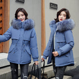 To Overcome The Female 2024 New Add Velvet Add Thick Cotton-Padded Jacket Winter Wear Korean Version Small Down Cotton-Padded Jacket Coat Season