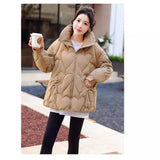 2024 New Korean Version Of The Cotton-Padded Jacket Hooded Down Cotton-Padded Jacket Students Lady Cotton-Padded Jacket Fashion Jacket Short