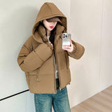 Winter Korean Version Of Cotton Padded Clothes Women Short Hooded Small Padded Clothes Padded Jacket Fashion Loose And Thick Bread Clothes