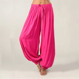 Huidianyin Ladies' Knickers Loose Casual Rayon Wide Tube Pants Harlan Pants Yoga Dance Pants