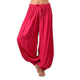 Huidianyin Ladies' Knickers Loose Casual Rayon Wide Tube Pants Harlan Pants Yoga Dance Pants