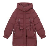 Clothes Female In The Long Style 2024 New Korean Version Loose Large Size Thick Down Cotton-Padded Jacket Foreign Style High-Grade All-Match Cotton-Padded Clothes