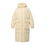 Fufu Yellow Down Cotton Coat Female Medium Long Winter 2024 New Loose Coat Thick Cotton-Padded Coat