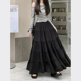 Huidianyin High Waist White Mini Skirt Women Fashion Korean Patchwork A-Line Skirts Female Summer Solid Elegant All-Match Long Skirt