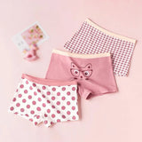 Huidianyin Kids Panties 7 Collections Chirdren's Underwear Lovely Girls Briefs Floral Grid Cute Pants Baby Dots Cotton Underpants