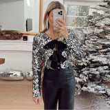 Huidianyin Patchwork Knit Pullover Women Colorful O-neck Long Sleeve Loose Sweater Female 2024 Autumn Winter Fashion Streetwear Tops