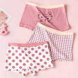 Huidianyin Kids Panties 7 Collections Chirdren's Underwear Lovely Girls Briefs Floral Grid Cute Pants Baby Dots Cotton Underpants