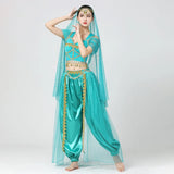 Huidianyin Belly Dance Costumes Set For Women Noble Jasmine Cosplay Stage Performance Dancewear Festival Arabian Costumes