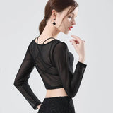 Huidianyin Sleeve T-shirts Women S-3XL Basic Ulzzang Trendy Leisure All-match Daily Student New Classic Hot Sale Female See-through