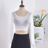 Huidianyin Sleeve T-shirts Women S-3XL Basic Ulzzang Trendy Leisure All-match Daily Student New Classic Hot Sale Female See-through