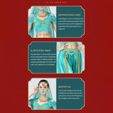 Huidianyin Belly Dance Costumes Set For Women Noble Jasmine Cosplay Stage Performance Dancewear Festival Arabian Costumes