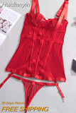 Huidianyin Sexy Lace Lingerie Dress Transparent Mini Sleepwear Thongs Hot Exotic Clothes Babydoll Sheer Mesh Body Hot