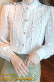 huidianyin White Lace Blouse and Shirt Autumn Women Tops Elegant Long Sleeve Blouse Women Blusas Mujer De Moda Lady Femme Shirts 19641 912