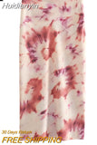 Huidianyin 2023 Women Skirt Tie Dye Summer Long Skirts For Women Fashion 2023 High Waist Midi Skirt Vintage Elegant Women's Skirts