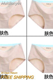 Huidianyin Solid Color Cotton Women Panties Underwear Breathable Women Girl Briefs Comfortable Mid RiseUnderpant Lingerie Panties