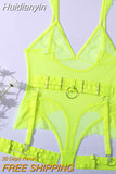 Huidianyin Polka Dot Bodysuit Lingerie Sexy Transparent Tempt Sissy Body Lace See Through Erotic Costumes Fitness Porn Hot Tops