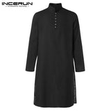 Huidianyin Mens Dress Shirts Long Sleeve Oversized Islamic Clothing Chemise Elegant Tops Masculina Pakistani Indian Man Clothes