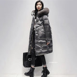 Huidianyin degrees High Quality Winter Women's Down Jacket 2023 Thicken Woman Jackets Female Coat Real Fox Fur Collar Coats Clothing