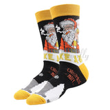 Huidianyin 2023 Christmas Socks Women PEONFLY Funny Santa Claus Christmas Tree Snow Elk Cotton Happy Socks Men Harajuku New Year Sokken