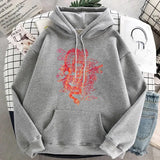 Huidianyin Women Sweatshirt Hoody Top Bag Hoodies Women goth hip hop Clothes Dragon Printing Hooded Long-sleeved Sweatershirt Female