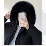 Huidianyin New Cotton Padded Fur Parka New Big Fur Collar Down Jacket Women Thick Warm Parkas Female Outerwear