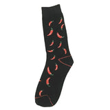 Huidianyin Funny Chilli Space Poker Pattern Socks Men Japanese Style Harajuku Happy Socks Casual Comfort Skateboard Hip Hop Socks