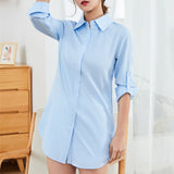 huidianyin Shirts Women White Shirt Women Long Sleeve Shirts Woman Pink Blouse Tops Office Lady Long Shirt Woman Oversize Blouses OL