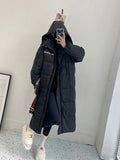 Huidianyin Winter Women 90% White Duck Down Coat Thick X-Long Puffer Jacket Large Size Loose Warm Overcoat Female Hooded Parkas