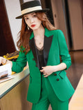 Huidianyin Women Office Lady Classic Basic New Fashion Casual Vintage Long Sleeve Elegant High Street Jackets Clothing Top New 2023