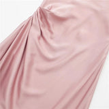 Huidianyin Pink Slip Long Dress Women Backless Satin Dress Woman Asymmetric Evening Party Dresses For Women 2023 Sexy Summer Dresses