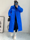 Huidianyin Winter Women 90% White Duck Down Coat Thick X-Long Puffer Jacket Large Size Loose Warm Overcoat Female Hooded Parkas